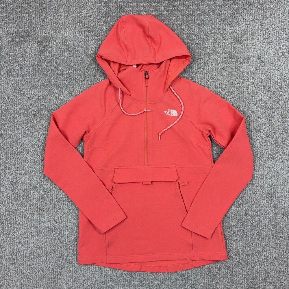The North Face Hooded Popover Jacket Womens XS Pocket Hiking Outdoor Travel